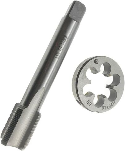 مجموعة الصنبور والقالب M20x1 RH لليد اليمنى M20x1 أداة خيوط الصنبور المترية آلة مخددة مستقيمة، M20 x 1 صنبور خيط وقالب مستدير RH M20 x 1 اضغط ويموت يمينًا in Kuwait