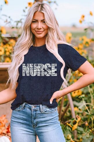 Womens Nurse Shirt Nurse Life Letter Print Short Sleeve Register Nurse Gift Inspirational Tee in Saudi Arabia