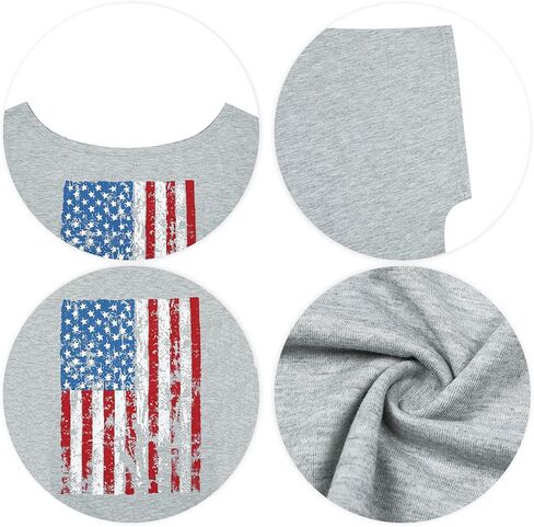 Women American Flag Off Shoulder T Shirt Fourth of July America Patriotic Tee Shirt USA Stars Stripes Tee Top in Kuwait