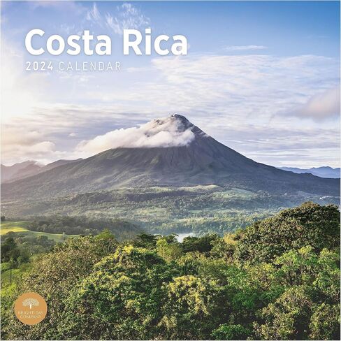 2024 Costa Rica Monthly Wall Calendar by Bright Day, 12 x 12 Inch Paradise Destination in Saudi Arabia
