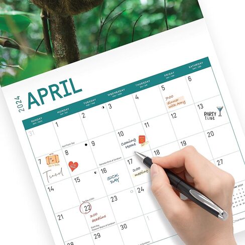 2024 Costa Rica Monthly Wall Calendar by Bright Day, 12 x 12 Inch Paradise Destination in Saudi Arabia