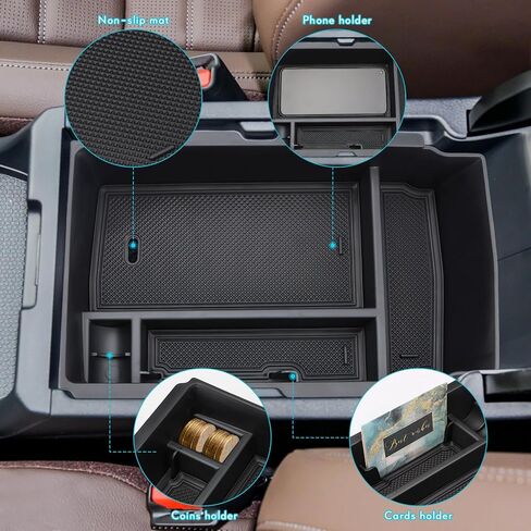 صينية تنظيم وحدة التحكم المركزية من MARCHFA متوافقة مع ملحقات 2024 2023 Honda CRV CR-V ومسند الذراع وصندوق تخزين (منظم مسند الذراع) in Kuwait