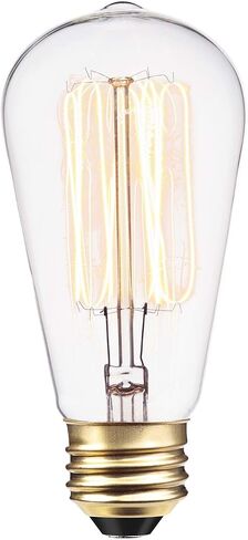 Globe Electric 80151 40W Vintage Edison Mini Tube Clear Glass Dimmable Incandescent Light Bulb 4-Pack, E12 Base, 210 Lumens, Edison Bulbs, Vintage Light Bulbs, E12 Light Bulb, Home Improvement in Kuwait