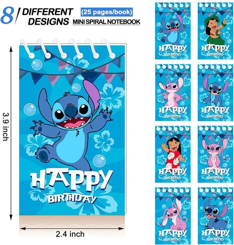 لوازم حفلات الغرز، 24 قطعة من دفاتر الملاحظات الصغيرة لهدايا حفلات أعياد الميلاد، حشوات حقائب جودي، مكافآت الفصل الدراسي، 8 أنواع in Kuwait