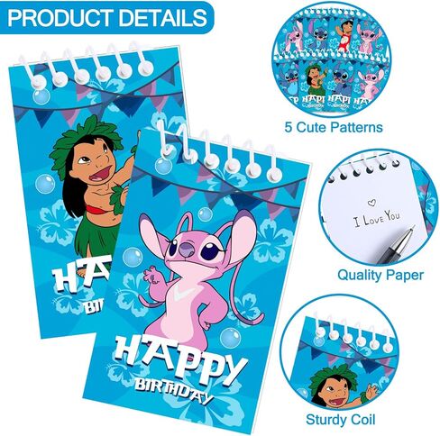 لوازم حفلات الغرز، 24 قطعة من دفاتر الملاحظات الصغيرة لهدايا حفلات أعياد الميلاد، حشوات حقائب جودي، مكافآت الفصل الدراسي، 8 أنواع in Kuwait