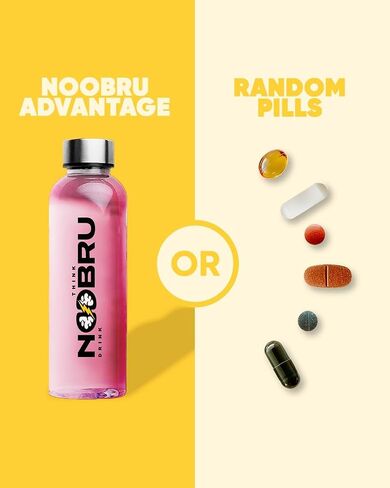 Advantage Nootropic - مكمل غذائي لذيذ منشط الذهن مع 11 مكونًا نشطًا - مُحسِّن إدراكي طبيعي - 20 كيسًا من عصير الليمون بالفراولة - كمية تكفي لمدة شهر واحد، 20 قطعة (عبوة من قطعة واحدة) in Saudi Arabia