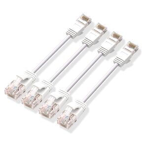 كابل تصحيح Cat6a Ethernet بطول 3 أقدام (عبوتان)، وكابل تصحيح Cat6a 28AWG بسرعة 10 جيجابت في الثانية لمراكز البيانات، وكابلات تصحيح الشبكة للشبكة المنزلية والمؤسسات