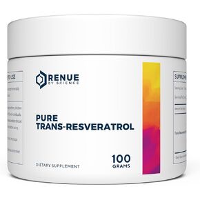 Pure Trans Resveratrol Powder - 100 Grams, 200 Day Supply - Supports Longevity, DNA Repair, Cellular Function, and Healthy Metabolism - Research Backed and Third-Party Tested