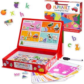 Peaceable Kingdom Alphabet Learning Fun Tote - Educational, Uppercase, Lowercase, Letters, Boys, Girls Ages 4+