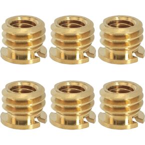 6PCS DSLR Camera Photography Tripod Ball Head Adapter Screw 1/4 to 3/8 Brass Reducer Nut