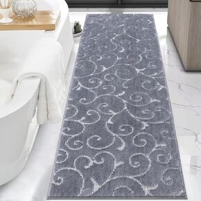 HEBE Bathroom Rugs Runner 70''x24'' Luxury Bath Mat Non Slip Long Bath Rugs for Bathroom Absorbent Microfiber Area Rug Runner Super Soft Machine Washable Plush Mats for Shower Floor,Bathroom