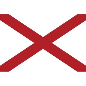 2-Pack Alabama State Flag Decal Sticker | 5-Inches by 3-Inches | Premium Quality Vinyl | PD307