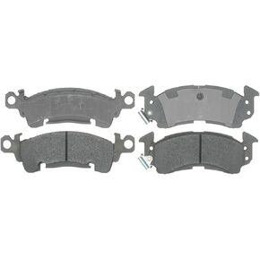ACDelco Silver 14D52M (19286179) Semi-Metallic Front Disc Brake Pad Set with Wear Sensor