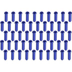 X AUTOHAUX 50pcs Bike Brake Cable Cap Bicycle Bike Shifter Brake Gear Inner Cable Cap End Tips Crimps Blue