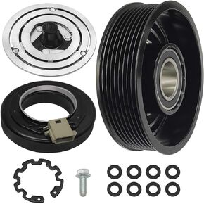 AC Compressor Clutch Assembly Kit AC Compressor Coil Replacement for F-250 for F-350 for F-450 for F-550 for Lobo Blackwood Air Compressor