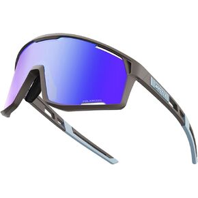OutdoorMaster Hawkview Polarized Cycling Sunglass, TR90 Sunglasses for Adults Women Men Running Baseball MTB Bike