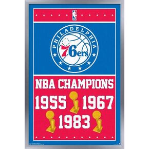 Trends International NBA Philadelphia 76ers - Champions 15 Wall Poster, 22.375" x 34", Unframed Version