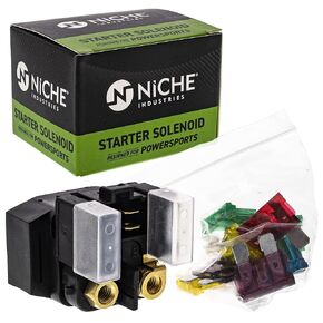 NICHE Starter Solenoid Relay Switch for Yamaha 5JW-81940-02 YFZ450 YZFR1 YZFR6 YZFR7 FJR1300 2C0-81940-00