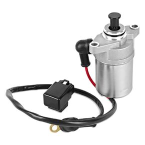 Starter Motor with Relay Compatible with Polaris Sportsman 90/ Scrambler 90/ Scrambler 90X/ Predator 90, E-TON 90 Models, Replace 0450533 0451692 650511 SMU0284