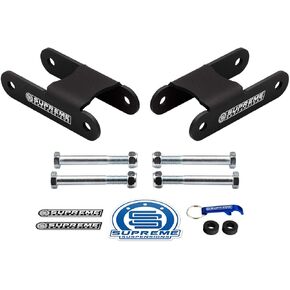 نظام تعليق فائق - طقم تسوية خلفي مقاس 2 بوصة لسيارة 2004-2017 Chevy Colorado/GMC Canyon 2WD 4WD أغلال رفع فولاذية عالية القوة - يمكن تضمين المبرد مع الشراء in Kuwait