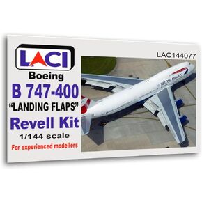 LACI 144077 1/144 B 747-400 Landing Flaps for Revell Resin Aircraft Accessory kit, Small, Grey