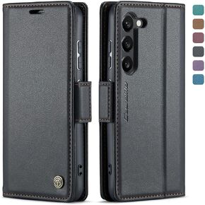QLTYPRI Wallet Case for Samsung Galaxy A15 4G/5G, Premium PU Leather Magnetic Flip Folio Case with [RFID Blocking] Credit Card Slots Kickstand Shockproof Protective Phone Case Cover – Purple