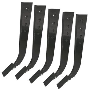 5PCS Box Blade Shank,4 Holes Box Scraper Shank,18'' Scarifier Shank,Ripper Shank with Removable Tapered Teeth and Pins,Adjustable Shanks Assembly for Excavation and Plowing