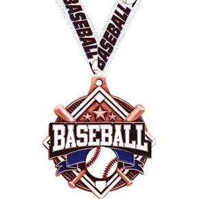 Baseball Medals - 2.25" Bronze Baseball Team Medal Awards Prime