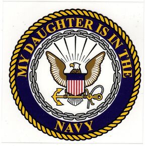 My Daughter is in the Navy Sticker Decal