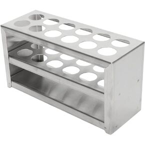 Tube Rack, 0.75in 12 Holes 3 Tiers Stainless Steel Test Tube Holder, Lab Stand Rack for Classroom, Lab School Scientific Experiments, Beads Liquid Spice Seed Storage, Party Decorat