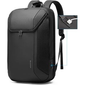BANGE Travel Laptop Backpack Fits 15.6 Inch Notebook, Business Work Backpack with USB3.0 Fast Charging Port, Waterproof Travel Backpack With Luggage Sleeve…