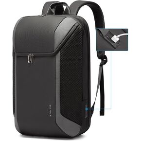 BANGE Travel Laptop Backpack Fits 15.6 Inch Notebook, Business Work Backpack with USB3.0 Fast Charging Port, Waterproof Travel Backpack With Luggage Sleeve…