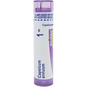 Boiron Capsicum Annuum 1M Md 80 Pellets for Coryza or Sore Throat with Burning Pain