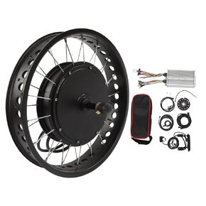 20" Rear Wheel Electric Hub Motor Kit, 20inch 72V 3000W Electric Bike Controller S900 Panel Rear Drive Hub Thumb Throttle Kit for Electric Bike Conversion