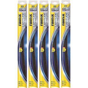 Rain-X 5079280-2-5PK Latitude 2-IN-1 Water Repellency Wiper Blade, 24" (Pack of 5)