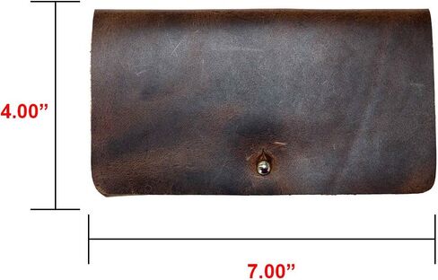 Hide & Drink, Leather Wallet, Holds Up to 4 Cards Plus Flat Bills & Coins/Pouch/Case/Purse/Cash, Handmade :: Bourbon Brown in Saudi Arabia