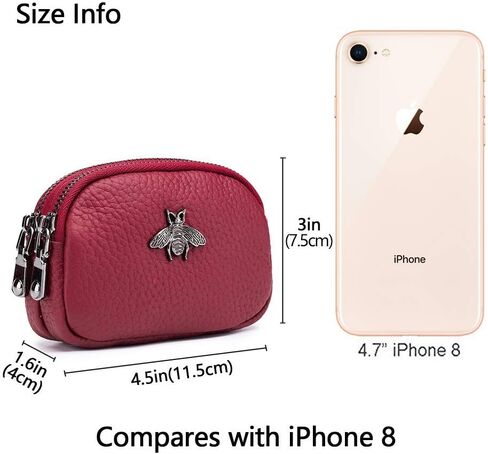 imeetu (مجموعة من مجموعتين) محفظة نسائية للعملات المعدنية ومحفظة حامل بطاقات الائتمان RFID in Kuwait