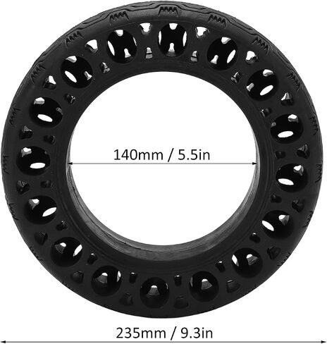 Electric Scooter Solid Tire, 60/70 ‑ 6.5 Electric Scooter Hollow Tire Fits for Ninebot G30 Rubber Electric Scooter Parts in Saudi Arabia