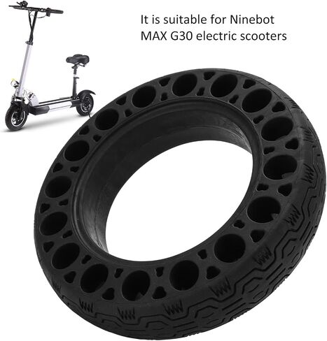 Electric Scooter Solid Tire, 60/70 ‑ 6.5 Electric Scooter Hollow Tire Fits for Ninebot G30 Rubber Electric Scooter Parts in Saudi Arabia