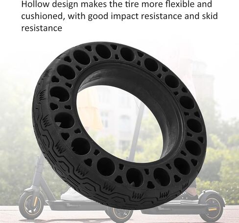 Electric Scooter Solid Tire, 60/70 ‑ 6.5 Electric Scooter Hollow Tire Fits for Ninebot G30 Rubber Electric Scooter Parts in Saudi Arabia