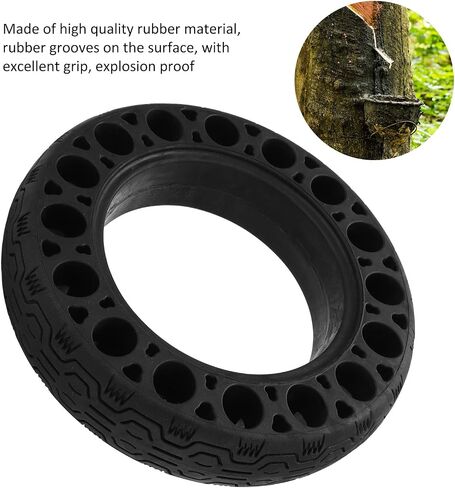Electric Scooter Solid Tire, 60/70 ‑ 6.5 Electric Scooter Hollow Tire Fits for Ninebot G30 Rubber Electric Scooter Parts in Saudi Arabia