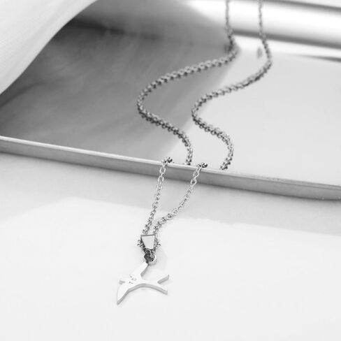 3pcs Necklace Seagull Necklace LOVE Heart Earrings Set Earrings Acrylic Dangle Drop Earrings Necklace Earrings Gifts in Kuwait