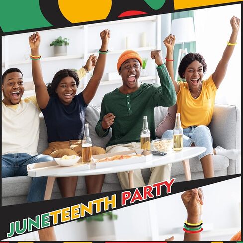 Kigeli 400 Pieces Black History Month Friendship Bracelets Bulk Neon Rope Bracelets in 4 Assorted Colors Adjustable Green Red Gold Bracelets Rope Woven Bracelets for Black History Month Party Decor in Saudi Arabia