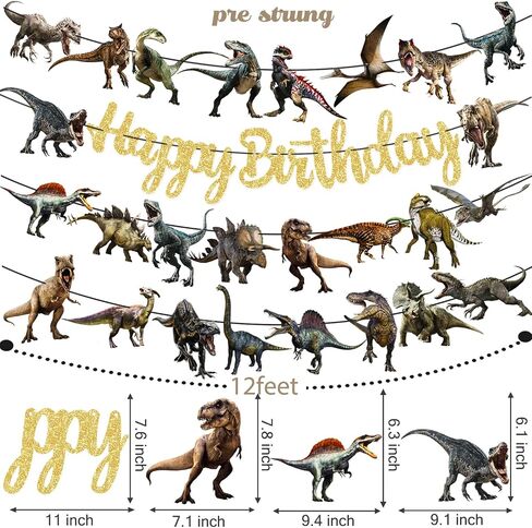 Dinosaur Birthday Party Banner Dinosaur Birthday Party Decorations 4Pcs Dino Theme Hanging Banners T-Rex Party Cutout Banner for Dinosaur Roar Baby Shower Supplies in Saudi Arabia