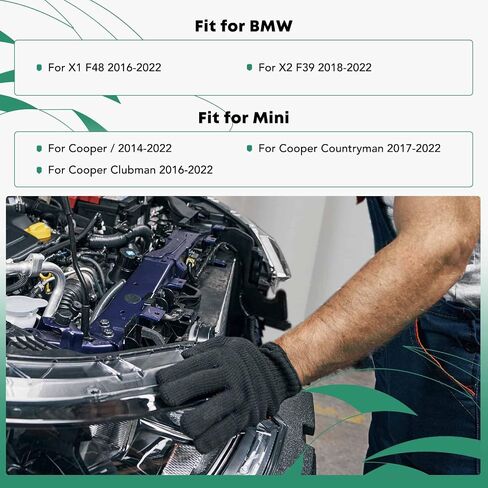 YHTAUTO Radiator Support Front Tie Bar Fit BMW & Mini Models: 2016-2022 X1, 2018-2022 X2, 2014-2022 Cooper, Clubman, Countryman, Radiator Core Support Assembly Replace# 51647434544 in Saudi Arabia