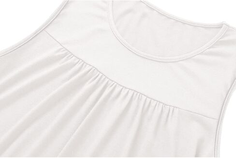 TECREW Womens Sleeveless Active Tank Tops Ruffle Loose Tunic Blouse Shirt in Kuwait