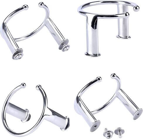 Amarine Made 316 Stainless Steel Single Ring Cup Drink Holder - Open Design in Saudi Arabia