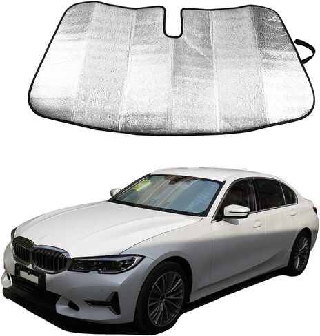 Windshield Sunshade Car Foldable UV Ray Reflector for BMW 3 Series G20 G28 2019-2022 Car Sun Shade Accessories in Saudi Arabia