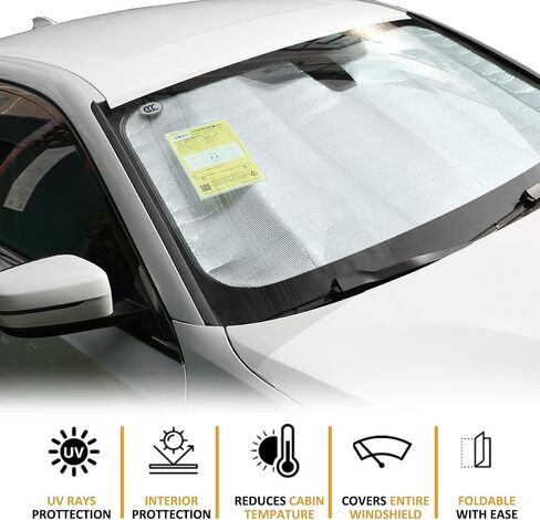 Windshield Sunshade Car Foldable UV Ray Reflector for BMW 3 Series G20 G28 2019-2022 Car Sun Shade Accessories in Saudi Arabia