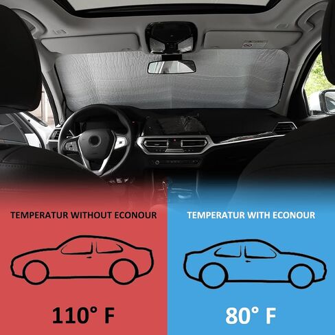 Windshield Sunshade Car Foldable UV Ray Reflector for BMW 3 Series G20 G28 2019-2022 Car Sun Shade Accessories in Saudi Arabia